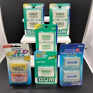 11 packs Orthodontic Wax GUM Mint 724 726 Butler Sunstar Wisdom Wild Flavored